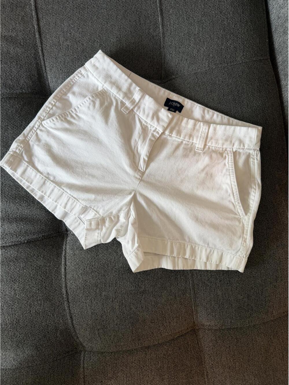 Classic White J. Crew Factory Shorts